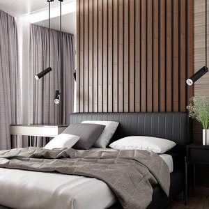 Rosewood Wall Slats, Wide Wooden slats, 3D Wall Panels, Wood Decor, Home Interior,Wall Design,Decor geometric panels,Housewarming Present, 2