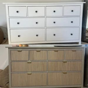 Furniture drawer overlay, ikea hemne overlay, slat panel, set of decorative wooden slats 1cm wide, hemnes dresser,wooden furniture appliques