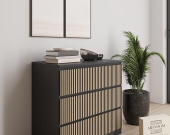 イケア マルム ドレッサー オーバーレイ、木製デコレーション