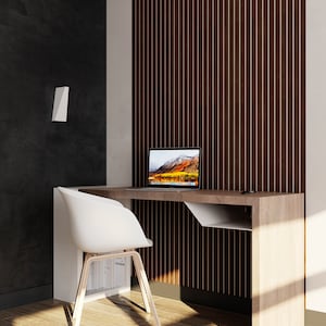 Narrow Rosewood Slats - Wall Decor - Valentine&#39;s Gift - Wedding Day - 3D Wall Panels - Decorative Planks - Home Wooden Design - Wall Hanging