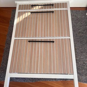 Furniture drawer overlay, slat wall panel,set of decorative wooden slats 3cm wide, ikea malm overlay,malm sticker,wooden furniture appliques image 8