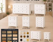 IKEA HEMNES オーバーレイ、家具引き出しオーバーレイ、スラットパネル