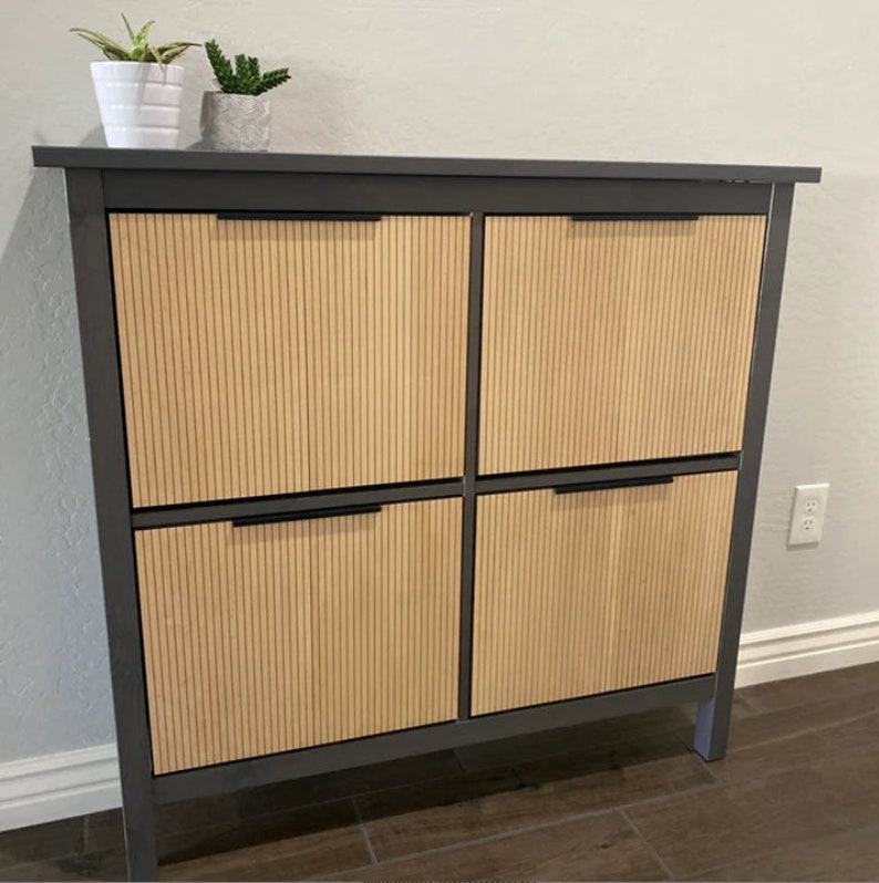 Möbelauflage für Ikea Schuhschrank mit 4 Fächern, Ikea Hemmnes Overlay, Ikea Box, Schuhaufbewahrung, Schuhregal Bild 10