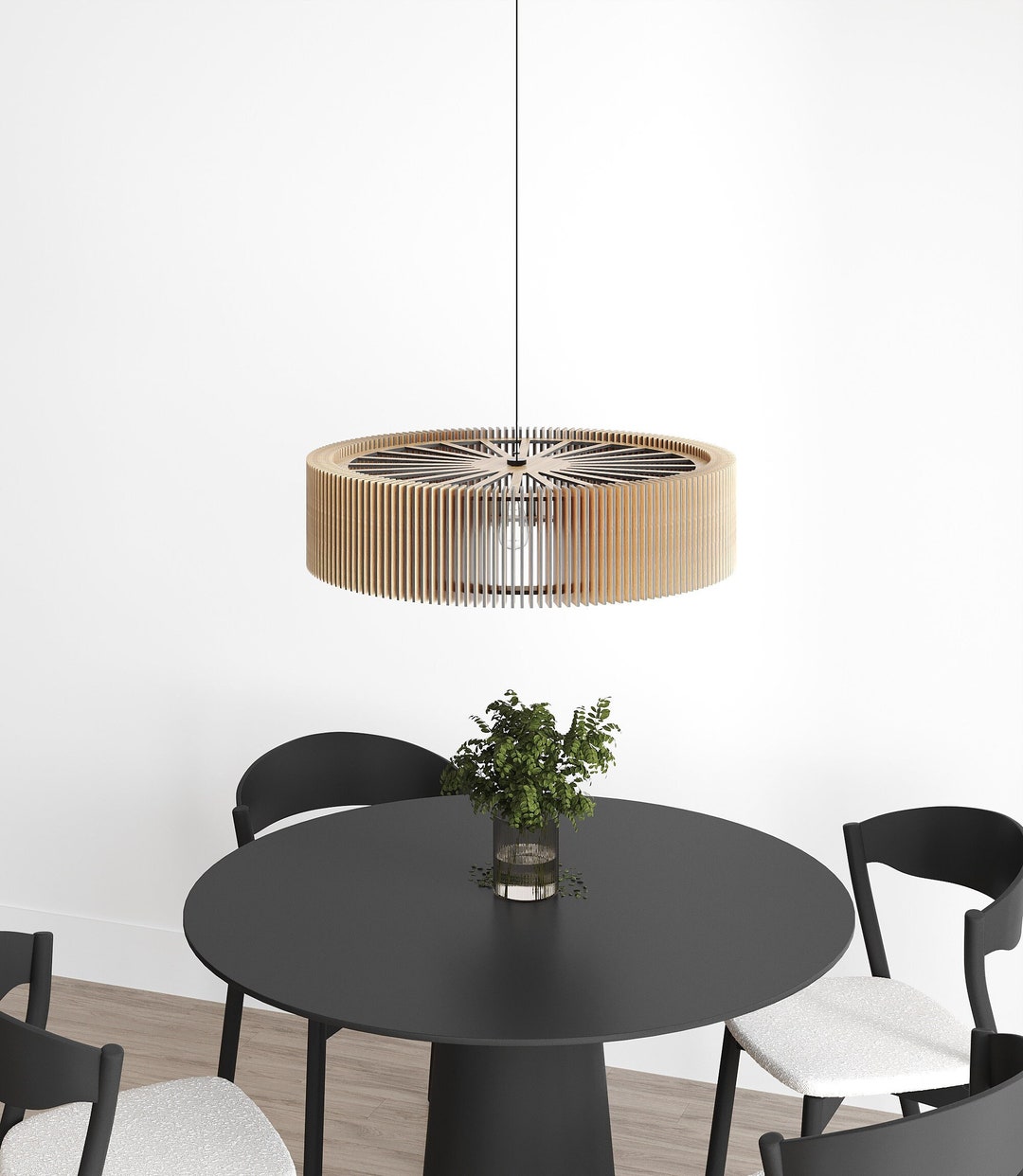Sustainable Plywood Chandelier - Eco Friendly Wood Lighting, Zero Waste ...