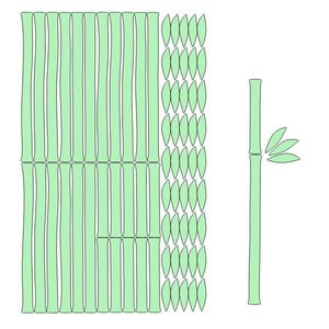 Bamboo panels, bamboo wall art, bamboo frame, wanddeko bambus, japanese wood panel, japanese wall art, bambu, papier peint bambou immagine 2