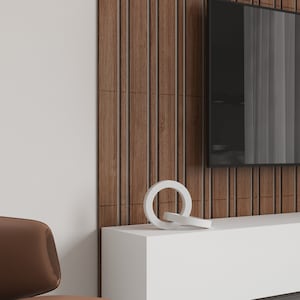 3d wall panel, wood slat wall décor, vertical slat wall, wood wall cladding, slat partition, accent panel, 94