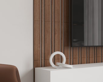 3d wall panel, wood slat wall décor, vertical slat wall, wood wall cladding, slat partition, accent panel, 94