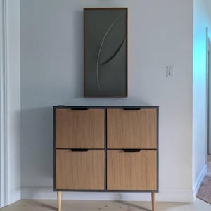 Revêtement de meuble pour meuble à chaussures ikea pour entrée sur 4 compartiments, superposition de meubles ikea, meuble de rangement ikea, rangement à chaussures, étagère à chaussures