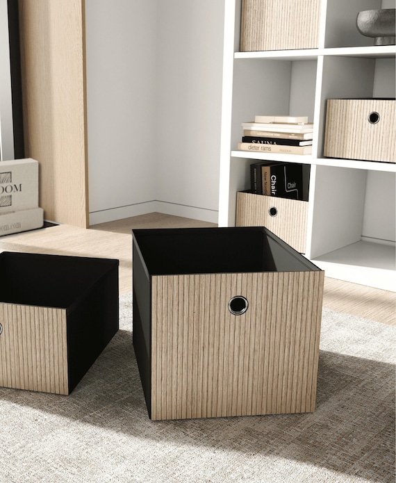 Kallax 収納ボックス、木製収納ボックス、装飾ボックス、棚インサート