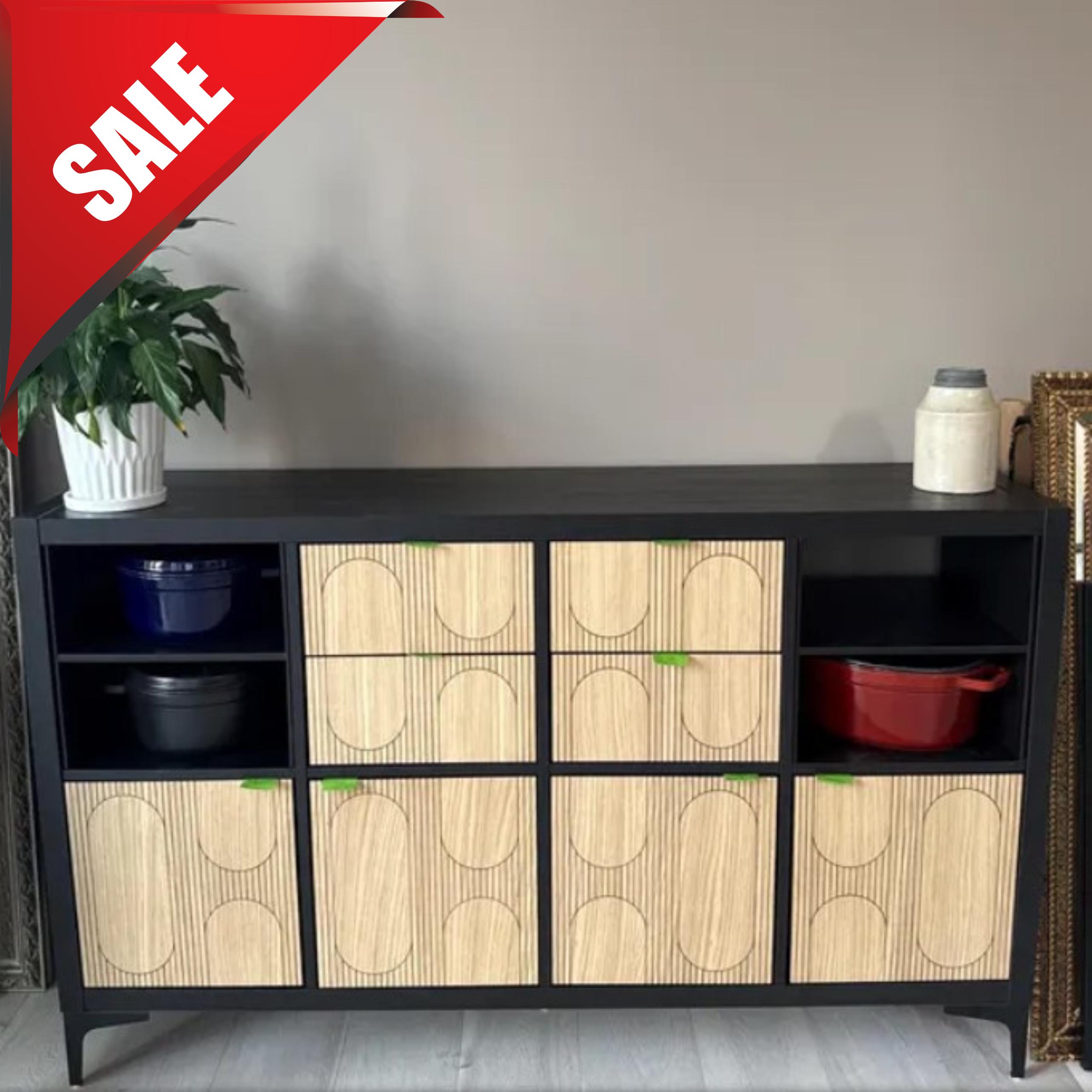 IKEA Kallax用家具オーバーレイ、装飾ドアパネル、木製Kallax