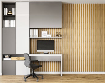 Wood panels-Wide Size -Oak slab -Wall panel decor -Apartment decor -Wood slats- Wall design panel-67