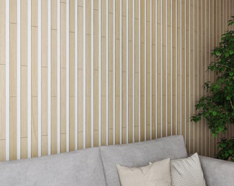 Wooden wall slats- Wide size (5 cm)- Wood wall art modern- Wood wall panel-Gallery wall set- Wood plank- 31