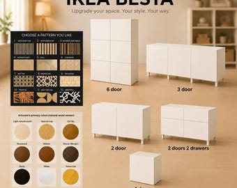 Ikea Besta Overlays, Decorative Furniture Overlays for Ikea