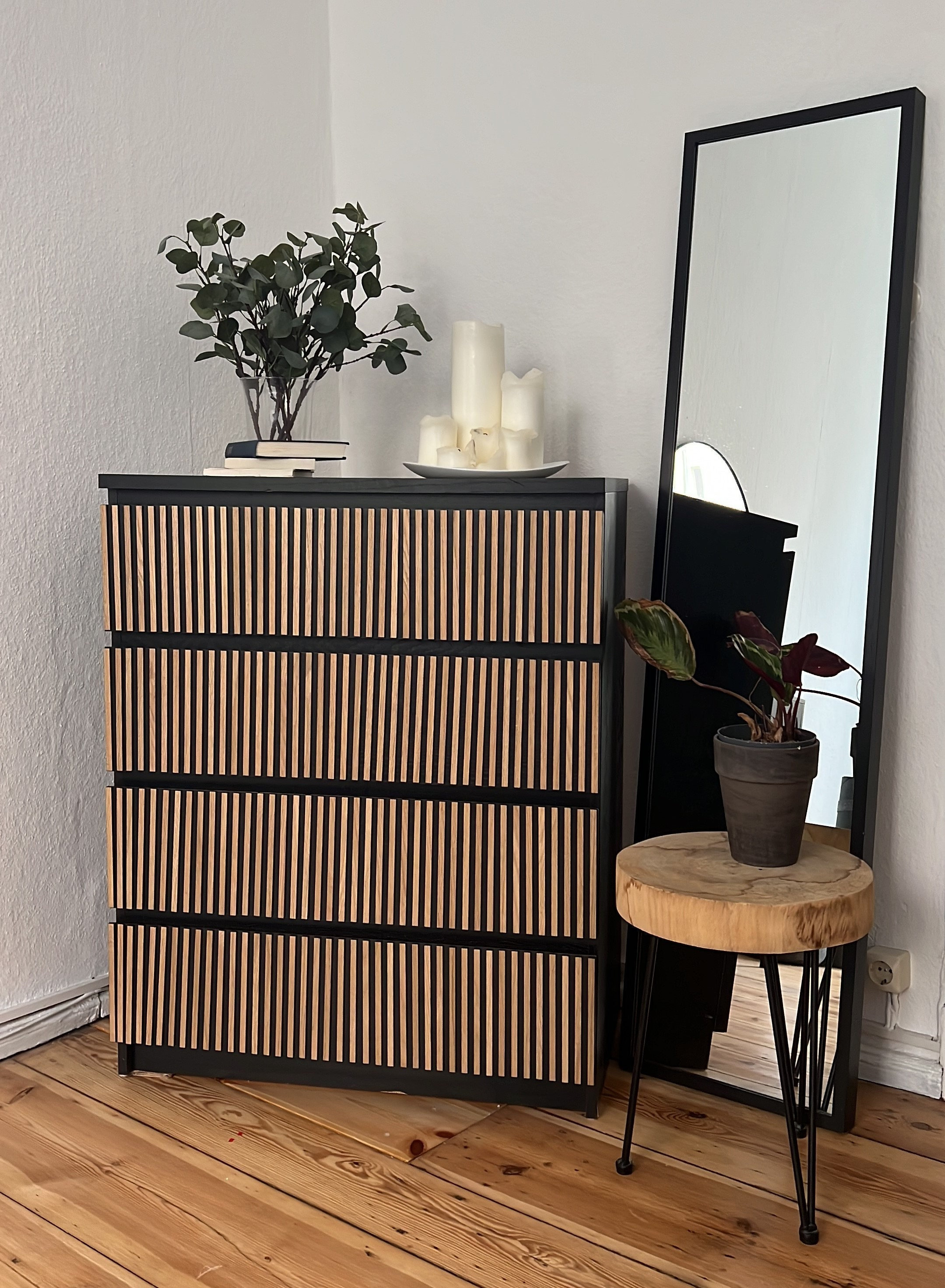 Malm Overlay Malm Kommode Ikea Hacks Furniture Decals Upcycled Furniture Dresser Furniture Malm Sticker Ikea Door Oak Panel 1cm Wide Etsy