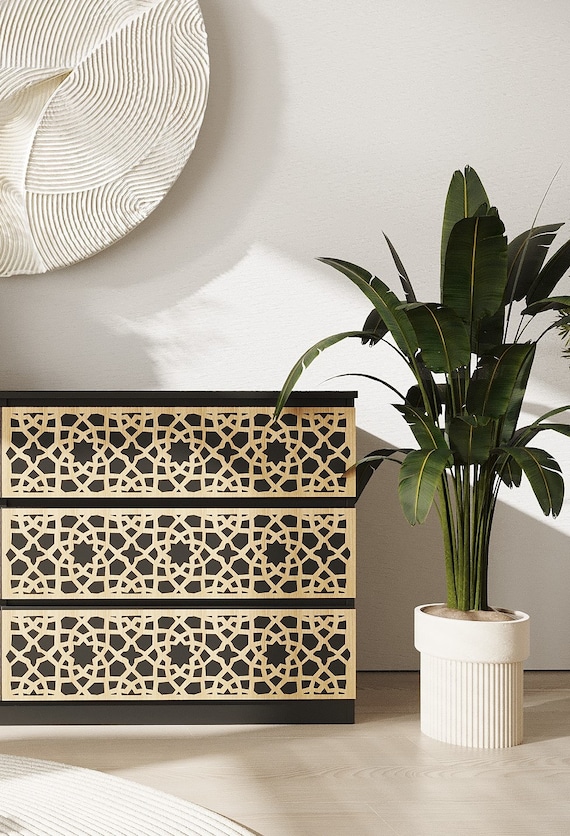 Revamp Your IKEA Malm Dresser With Stylish Wooden Overlays and