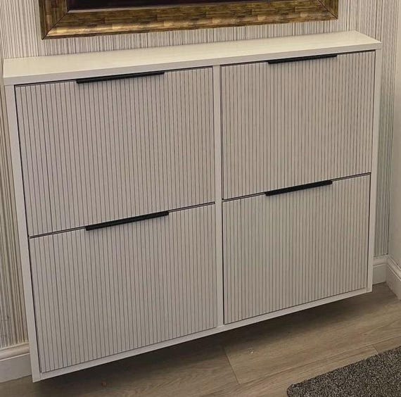 Möbelauflage für Ikea Schuhschrank mit 4 Türen Fächer, Ikea Hemmnes Overlay, Schuhaufbewahrung, Schuhschublade, Urlaub Dekor