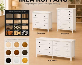 Ikea Koppang Dresser Overlay, Wooden Decorating Overlays, Ikea