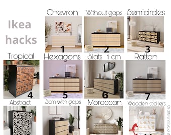 IKEA Malm ドレッサー デカール ウクライナ フォーク パターン、IKEA