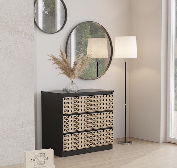 boho dresser ikea Buy Rattan Overlays for Malm, Drawer Panels Online in India It’s beautiful as it