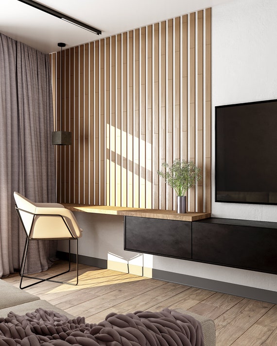 3D Wall Wood Slats | Decorative Wall Panel Wood Slats