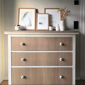 Furniture ikea hemne overlay, slat panel, set of decorative wooden slats 1cm wide, hemnes dresser,wooden furniture appliques