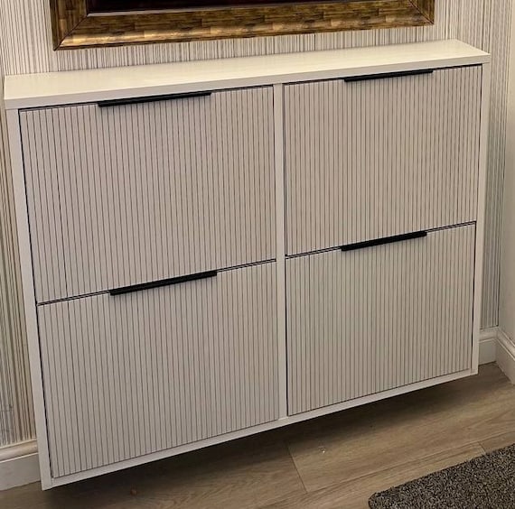 Furniture Overlay for Ikea Shoes Cabinet on 4 Doors Compartments
