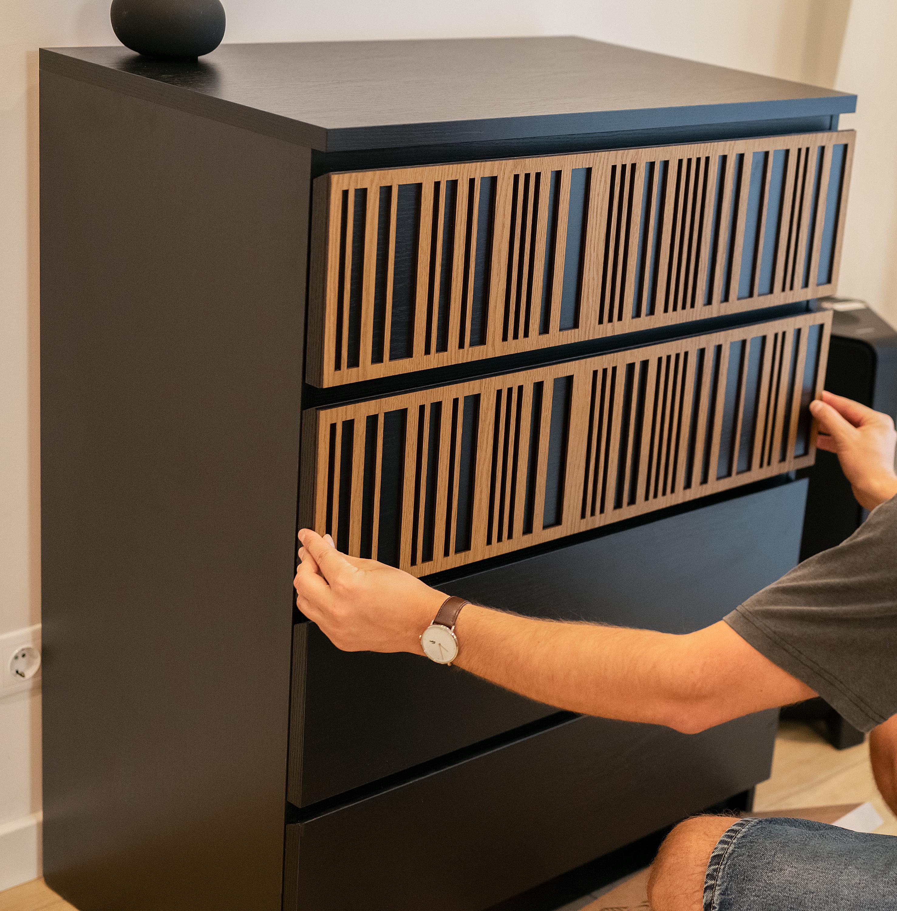 Design Upgrade Ikea Malm Furniture Panel, Adhesive System Drawer