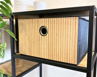 Oak Veneer Basket Drawer for Ikea Kallax/Expedit Shelf