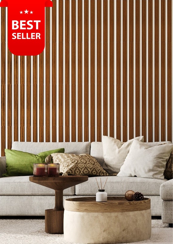 Wood Wall Panel, Real Wood Panels, Wide Size 50 Mm, Wood Wall Cladding, Wood  Strips, Accent Wall Design, 56 