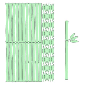 Bamboo panels, bamboo wall art, bamboo frame, wanddeko bambus, japanese wood panel, japanese wall art, bambu, papier peint bambou, 108 image 3