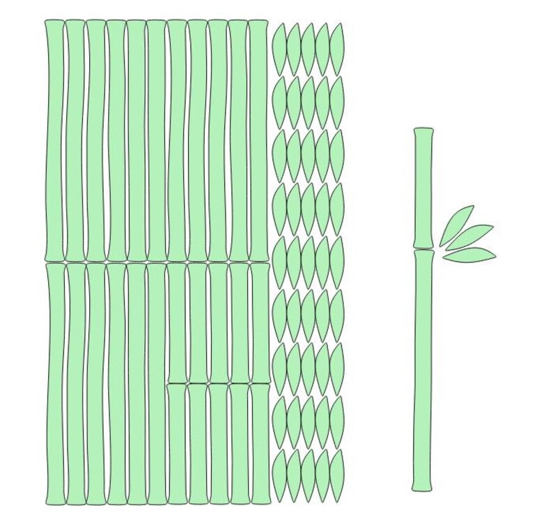 Bamboo panels, bamboo wall art, bamboo frame, wanddeko bambus, japanese wood panel, japanese wall art, bambu, papier peint bambou, 108 image 3