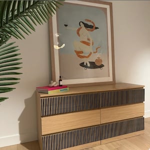 Malm dresser overlay, ikea hack, wooden furniture overlay, malm wood decal, Revamp Your IKEA Malm Dresser, Furniture Makeover, malm sticker