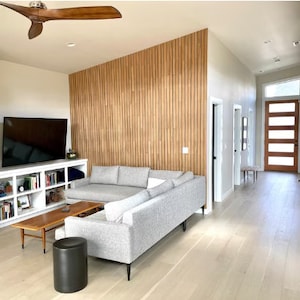 Oak Wall Panels, Wood wall panel, Wide size 50 mm, Wood Wall Cladding, Wood strips, Accent wall design
