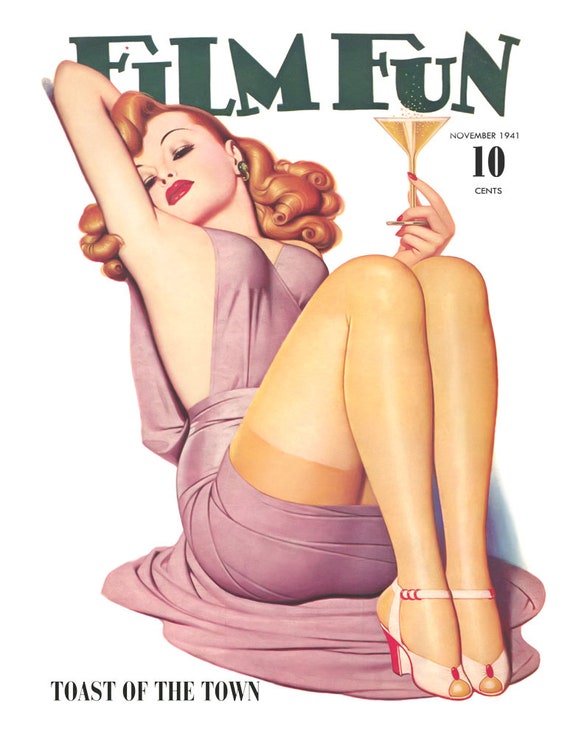 Cupids Capers Vintage Magazine cover Reproduction poster Wall art.