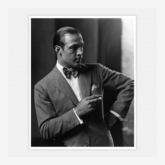 Portrait Of Rudolph Valentino Circa 1920 Italian Born Actor And Hollywood S Original Latin Lover Vintage Fine Art Reproduction Print