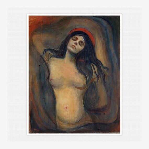 Edvard Munch Madonna Giclee Art Paper Print Paintings Poster Reproduction