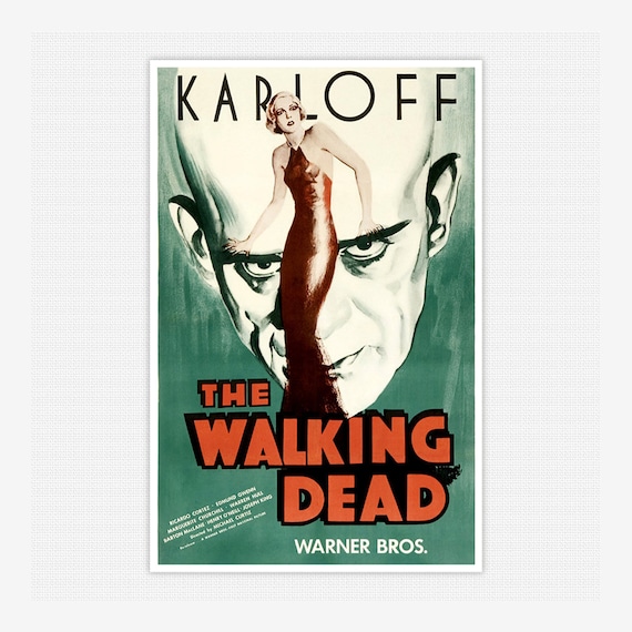 1936 Boris Karloff Horror movie poster print 3 The Walking Dead