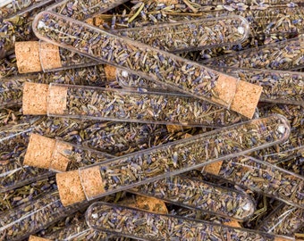 Lavender Wedding Toss Tubes | Biodegradable Confetti Send Off