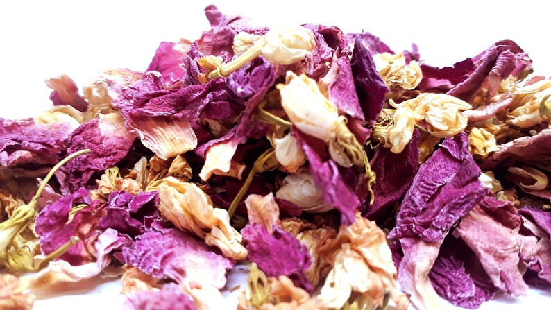 Wedding confetti Biodegradable confetti Real petal confetti HIBIMI 1 liter Natural confetti