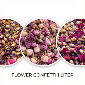 Flower Confetti,Biodegradable Wedding Petals, Party decoration,1 Liter