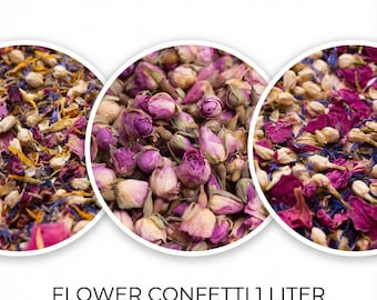 Flower Confetti,Biodegradable Wedding Petals, Party decoration,1 Liter