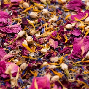Flower Confetti – Natural Petals for Weddings, Parties & Celebrations | 100% Organic Flower Confetti | Eco-Friendly, Biodegradable | 1 Liter