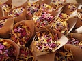 Biodegradable Wedding Confetti | Natural Dried Flowers & Recycled Paper Cones DIY Kit