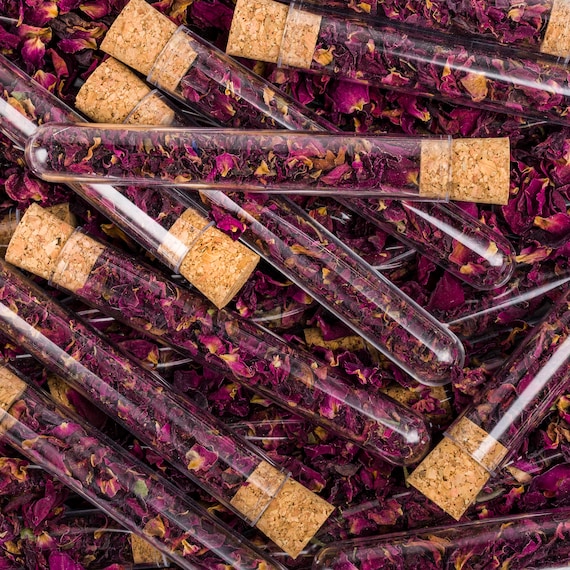 Red Rose Petal Confetti Toss Tubes | Wedding Send Off