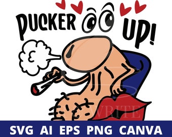 Naughty Valentine Svg, Png, Ai, Pdf, Eps and Edit Using Canva: Adult Humor Svg, Inappropriate Stickers, Penis Svg, Love Dick Svg