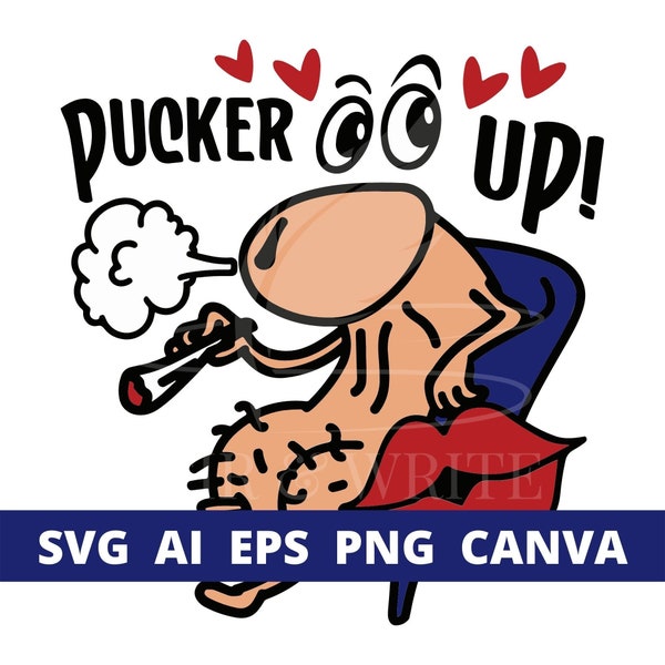 Naughty Valentine Svg, Png, Ai, Pdf, Eps and Edit Using Canva: Adult Humor Svg, Inappropriate Stickers, Penis Svg, Love Dick Svg