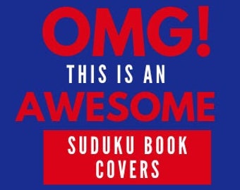 PLR Sudoku Book Covers Templates - Instant Download - KDP Kindle Direct Publishing Ready To Upload for 250 Pages - PSD, Pdf, & Jpg for Canva