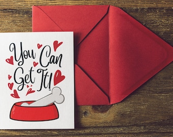 Tarjeta de San Valentín traviesa, regalo para ella, regalo del día de San Valentín, día de San Valentín, regalo de aniversario, regalo de novia, tarjeta de nota diaria