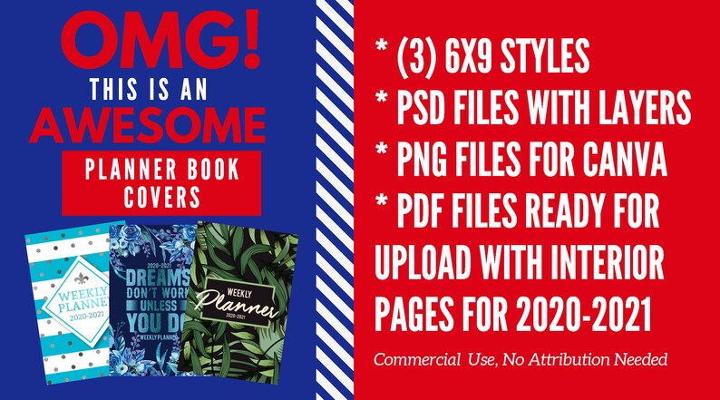 Download Planner Cover Templates Instant Download KDP Kindle Direct ...