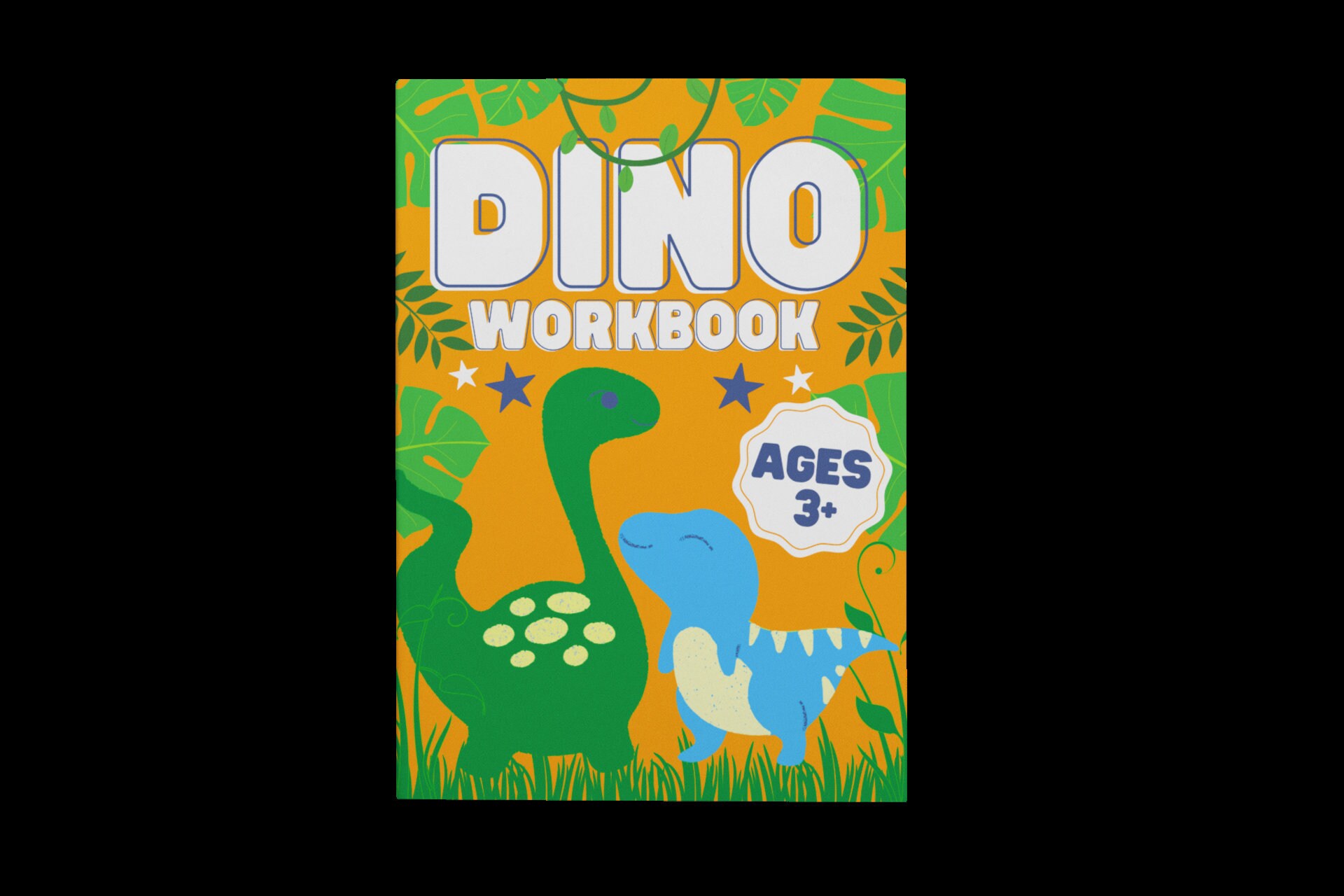 KDP Dinosaur Children Coloring Activity Book Cover Editable Canva KDP ...